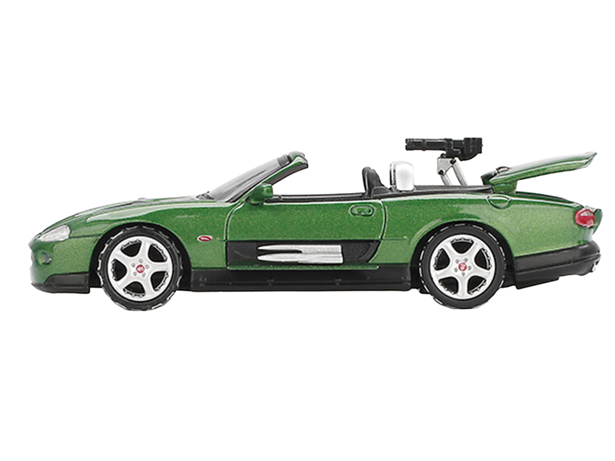 Jaguar XKR Green Metallic 007 James Bond "Die Another Day" (2002) Movie Limited Edition 1/64 Diecast Model Car