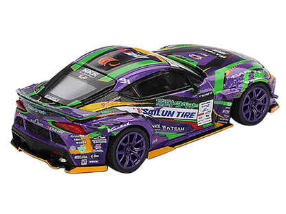 Toyota GR Supra KUHL RHD (Right Hand Drive) #91 Shingo Hatanaka "Evangelion Racing" "D1 Grand Prix" (2021) Limited Edition 1/64 Diecast Model Car