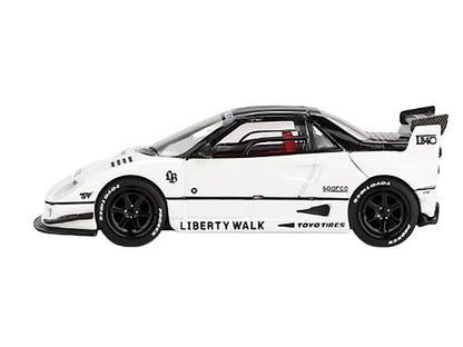 Mazda AZ-1 Liberty Walk LB40 RHD (Right Hand Drive) White with Black Top "2024 Tokyo Auto Salon" Limited Edition 1/64 Diecast Model Car