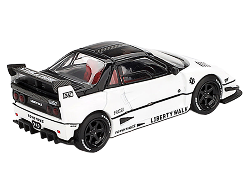 Mazda AZ-1 Liberty Walk LB40 RHD (Right Hand Drive) White with Black Top "2024 Tokyo Auto Salon" Limited Edition 1/64 Diecast Model Car