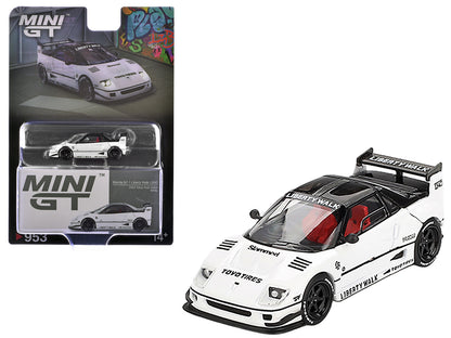 Mazda AZ-1 Liberty Walk LB40 RHD (Right Hand Drive) White with Black Top "2024 Tokyo Auto Salon" Limited Edition 1/64 Diecast Model Car
