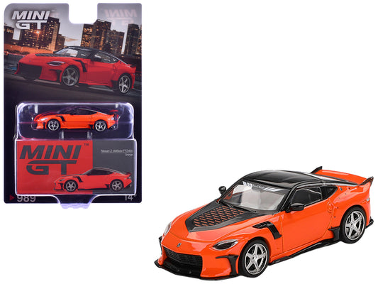 Nissan Z VeilSide FFZ400 Orange with Black Top Limited Edition 1/64 Diecast Model Car