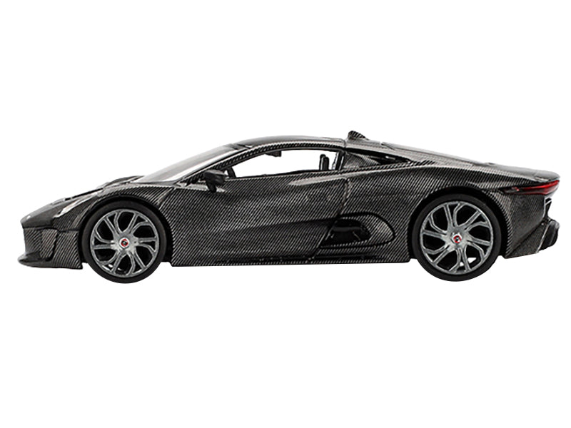 Jaguar C-X75 "Test Car" Black Carbon Limited Edition 1/64 Diecast Model Car