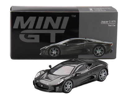 Jaguar C-X75 "Test Car" Black Carbon Limited Edition 1/64 Diecast Model Car
