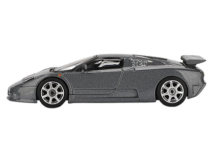 Bugatti EB110 Super Sport Grigio Scuro Dark Gray Metallic Limited Edition 1/64 Diecast Model Car