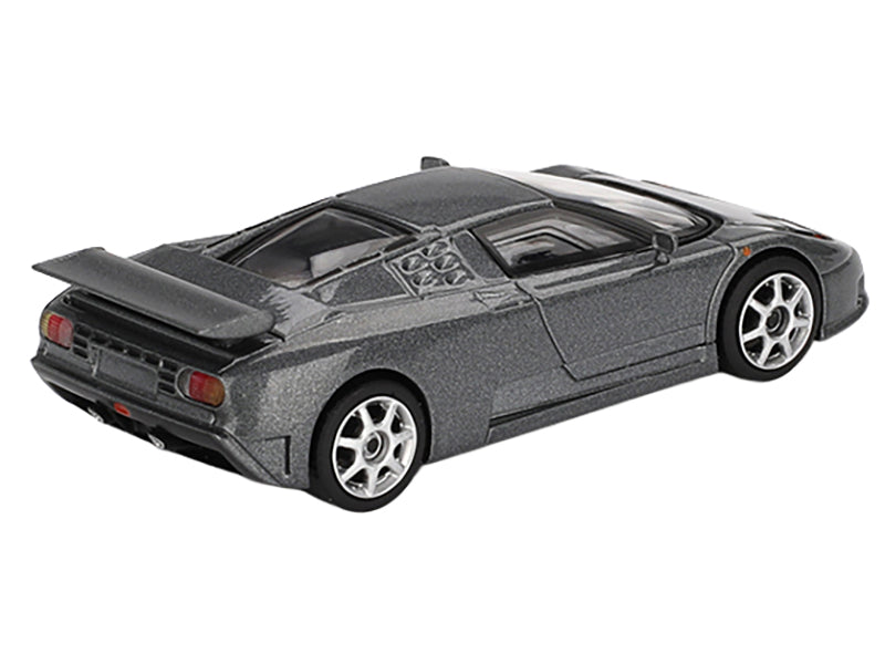 Bugatti EB110 Super Sport Grigio Scuro Dark Gray Metallic Limited Edition 1/64 Diecast Model Car