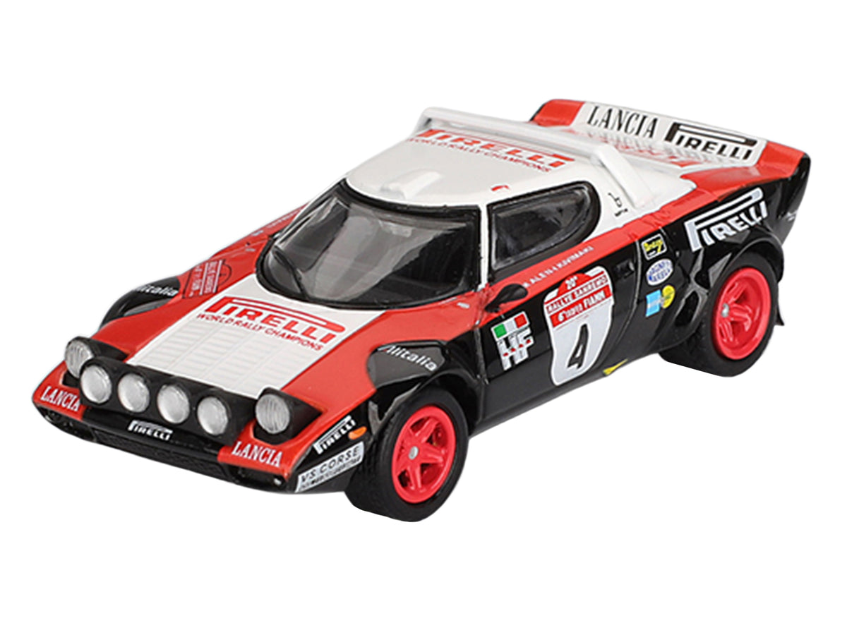 Lancia Stratos HF #4 Markku Alen - Ilkka Kivimaki Winner "Rally Sanremo" (1978) Limited Edition 1/64 Diecast Model Car