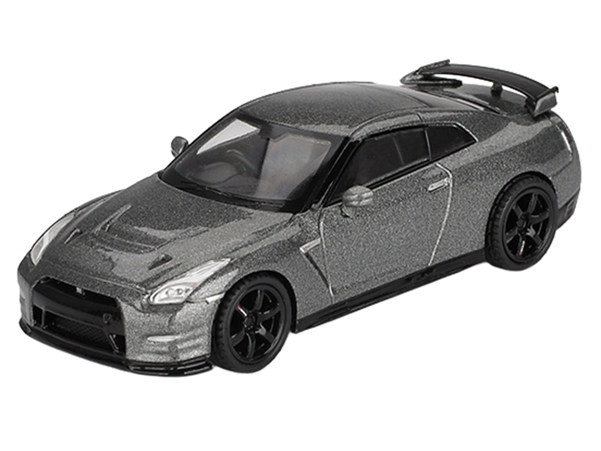Nissan GT-R Nismo R35 CRS Version RHD (Right Hand Drive) Dark Metal Gray Metallic Limited Edition 1/64 Diecast Model Car