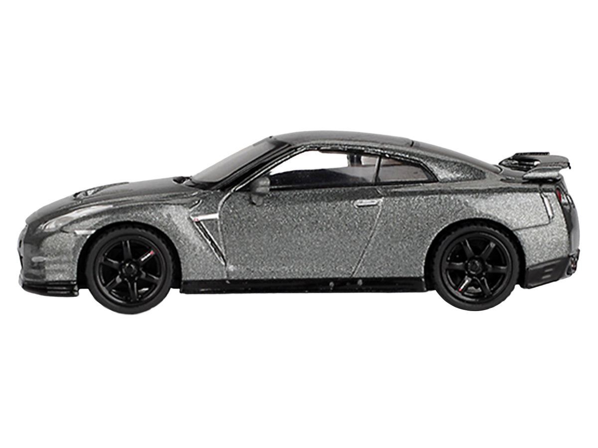 Nissan GT-R Nismo R35 CRS Version RHD (Right Hand Drive) Dark Metal Gray Metallic Limited Edition 1/64 Diecast Model Car
