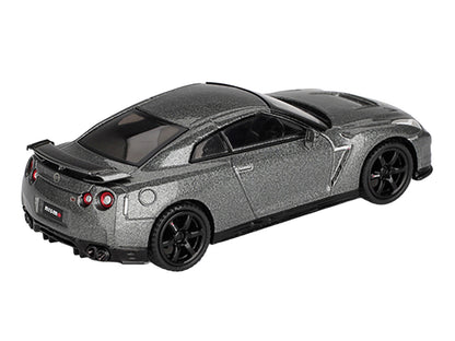 Nissan GT-R Nismo R35 CRS Version RHD (Right Hand Drive) Dark Metal Gray Metallic Limited Edition 1/64 Diecast Model Car