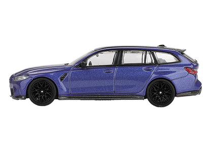 BMW M3 Competition Touring Portimao Blue Metallic with Black Top 1/64 Diecast Model Car