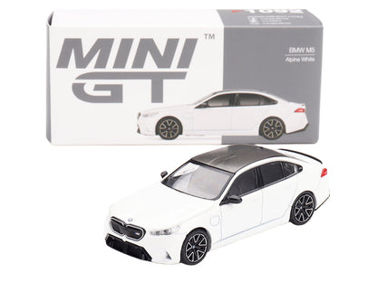 BMW M5 Alpine White with Carbon Top Limited Edition 1/64 Diecast Model Car