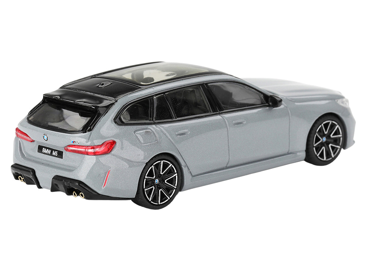 BMW M5 Touring Brooklyn Gray Metallic with Sunroof 1/64 Diecast Model Car