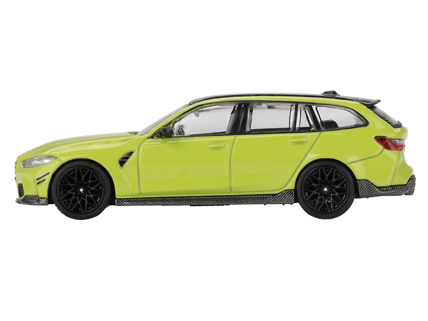 BMW M3 M Performance Touring Sao Paulo Yellow with Black Top Limited Edition 1/64 Diecast Model Car