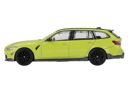 BMW M3 M Performance Touring Sao Paulo Yellow with Black Top Limited Edition 1/64 Diecast Model Car