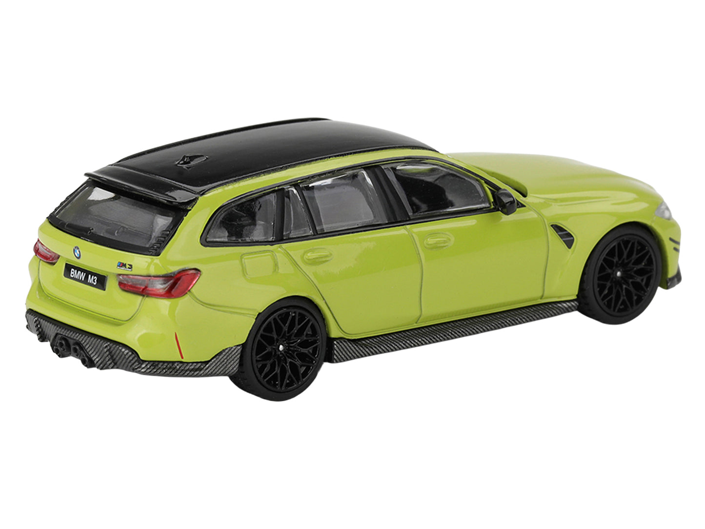 BMW M3 M Performance Touring Sao Paulo Yellow with Black Top Limited Edition 1/64 Diecast Model Car
