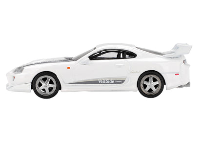 Toyota Supra "VeilSide Combat V-I" White Limited Edition 1/64 Die Cast Model Car