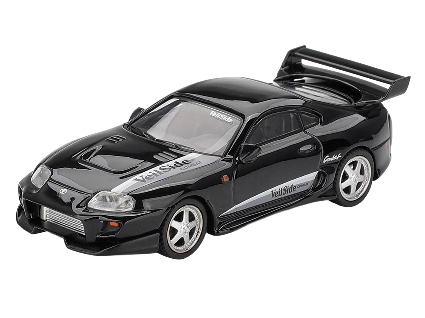 Toyota Supra "VeilSide Combat V-II" Black Limited Edition 1/64 Diecast Model Car