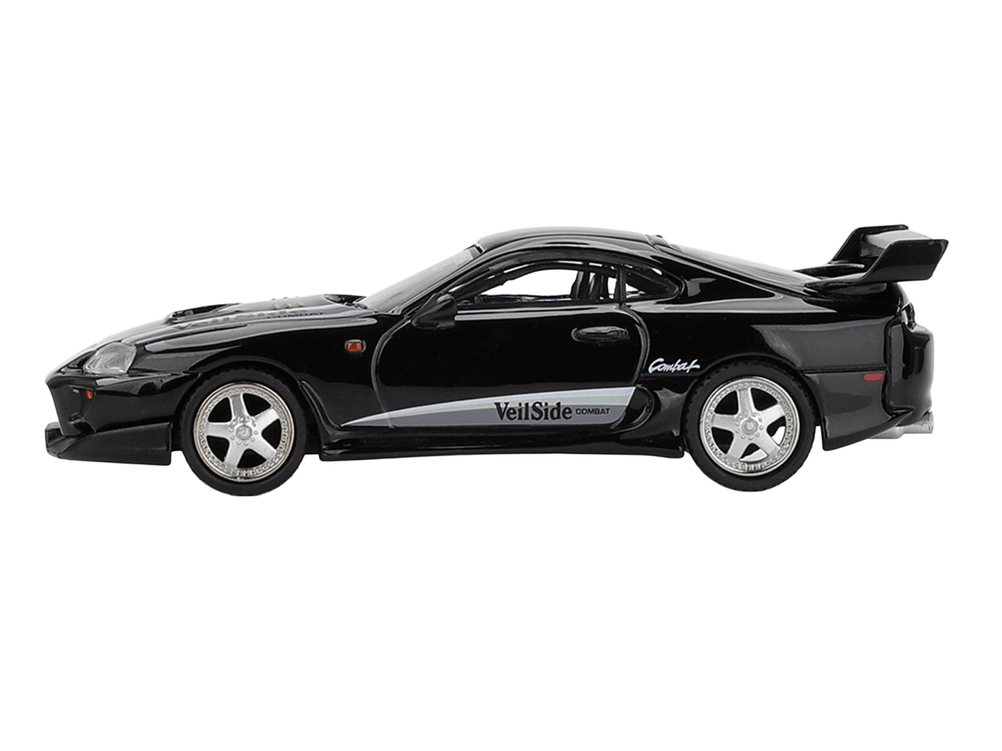 Toyota Supra "VeilSide Combat V-II" Black Limited Edition 1/64 Diecast Model Car