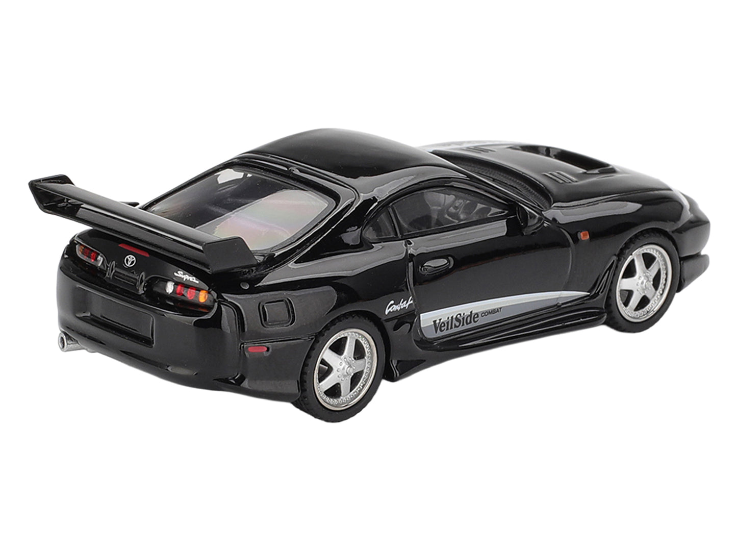 Toyota Supra "VeilSide Combat V-II" Black Limited Edition 1/64 Diecast Model Car