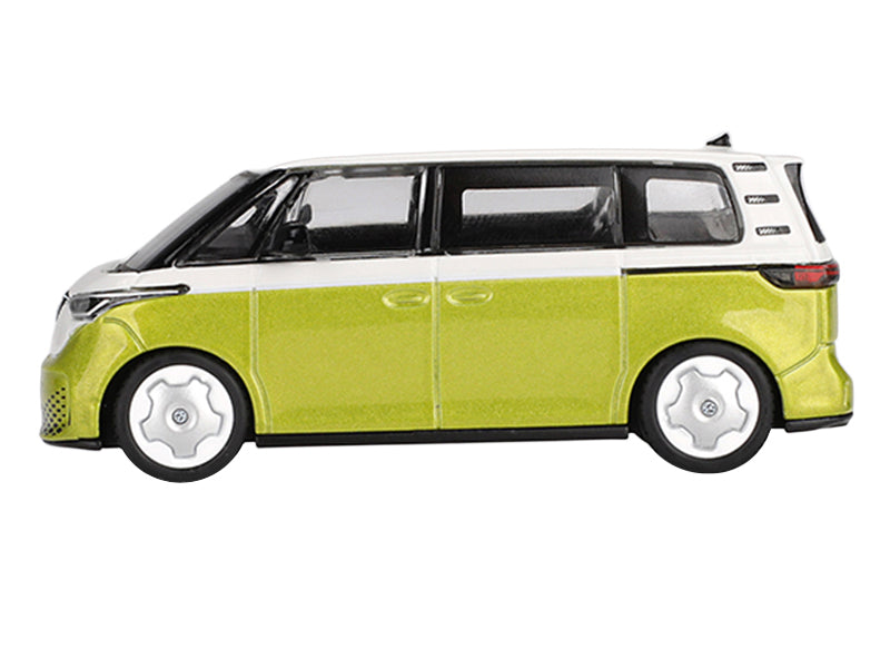 Volkswagen ID. Buzz Van Pomelo Yellow Metallic and Candy White Limited Edition 1/64 Diecast Model Car