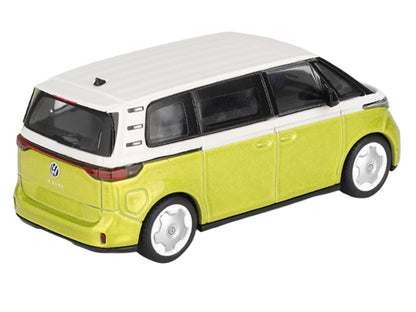 Volkswagen ID. Buzz Van Pomelo Yellow Metallic and Candy White Limited Edition 1/64 Diecast Model Car