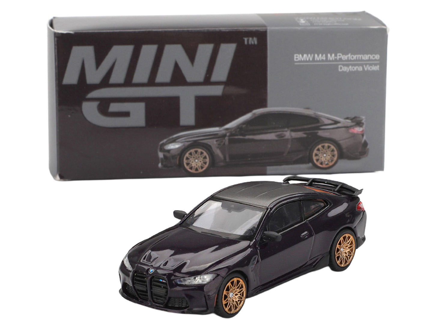 BMW M4 M-Performance Daytona Violet Metallic with Carbon Top Limited Edition 1/64 Diecast Model Car