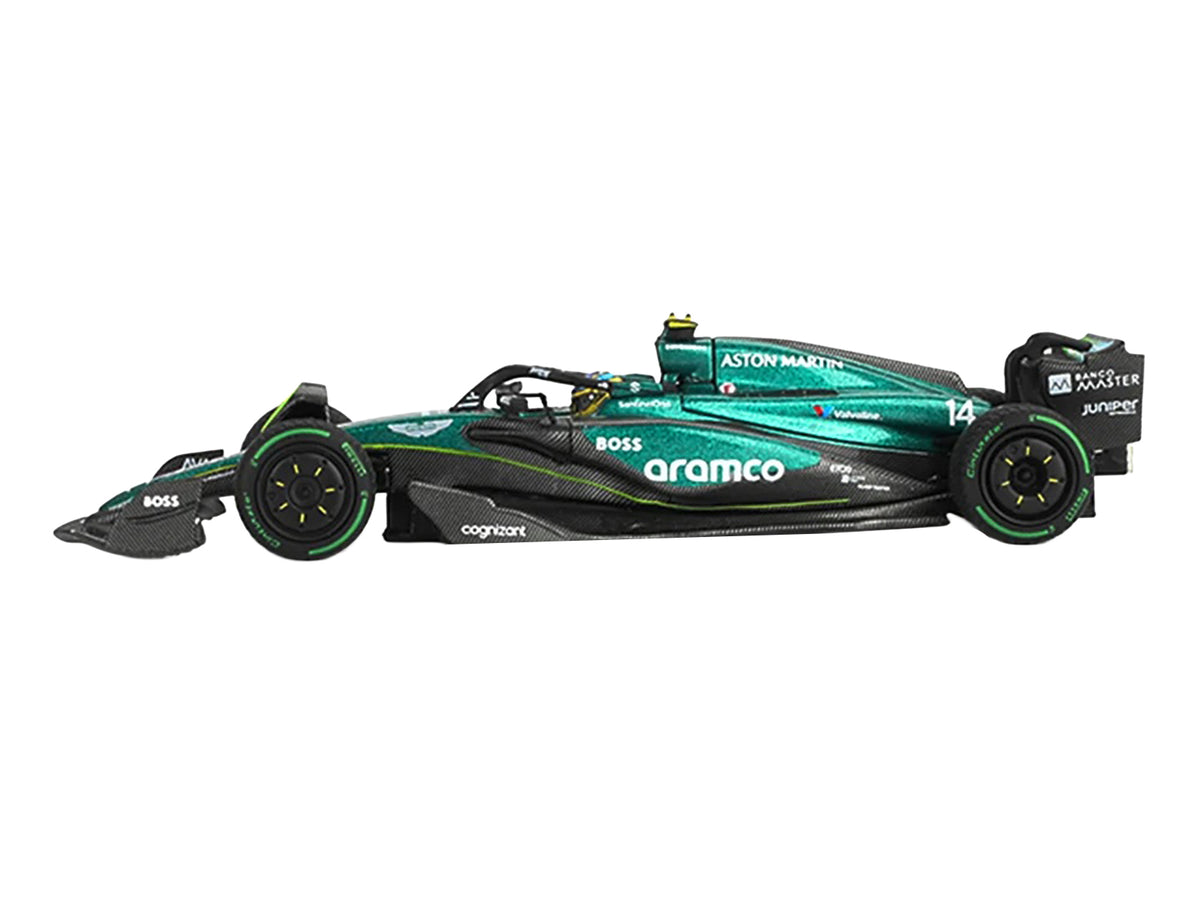 Aston Martin AMR24 #14 Fernando Alonso Formula One F1 "Canadian GP" (2024) Limited Edition 1/64 Diecast Model Car