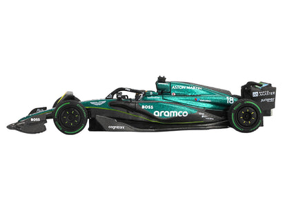 Aston Martin AMR24 #18 Lance Stroll Formula One F1 "Canadian GP" (2024) Limited Edition 1/64 Diecast Model Car