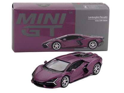 Lamborghini Revuelto Viola 30th Matt Purple Metallic Limited Edition 1/64 Diecast Model Car