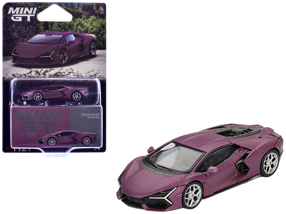 Lamborghini Revuelto Viola 30th Matt Purple Metallic Limited Edition 1/64 Diecast Model Car