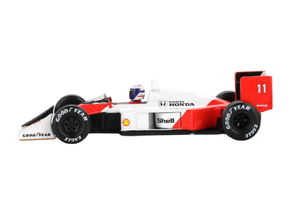 McLaren MP4/4 #11 Alain Prost 2nd Place Formula One F1 "Japanese GP" (1988) with Driver Figure Limited Edition 1/64 Diecast Model Car
