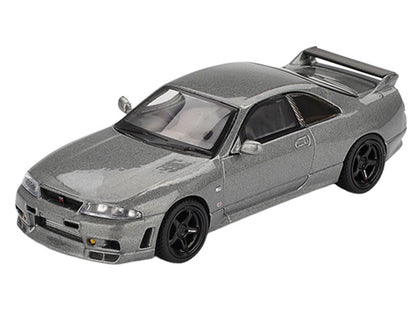 Nissan Skyline GT-R (NISMO BCNR33 CRS Version) RHD (Right Hand Drive) Dark Metal Gray Metallic Limited Edition 1/64 Diecast Model Car