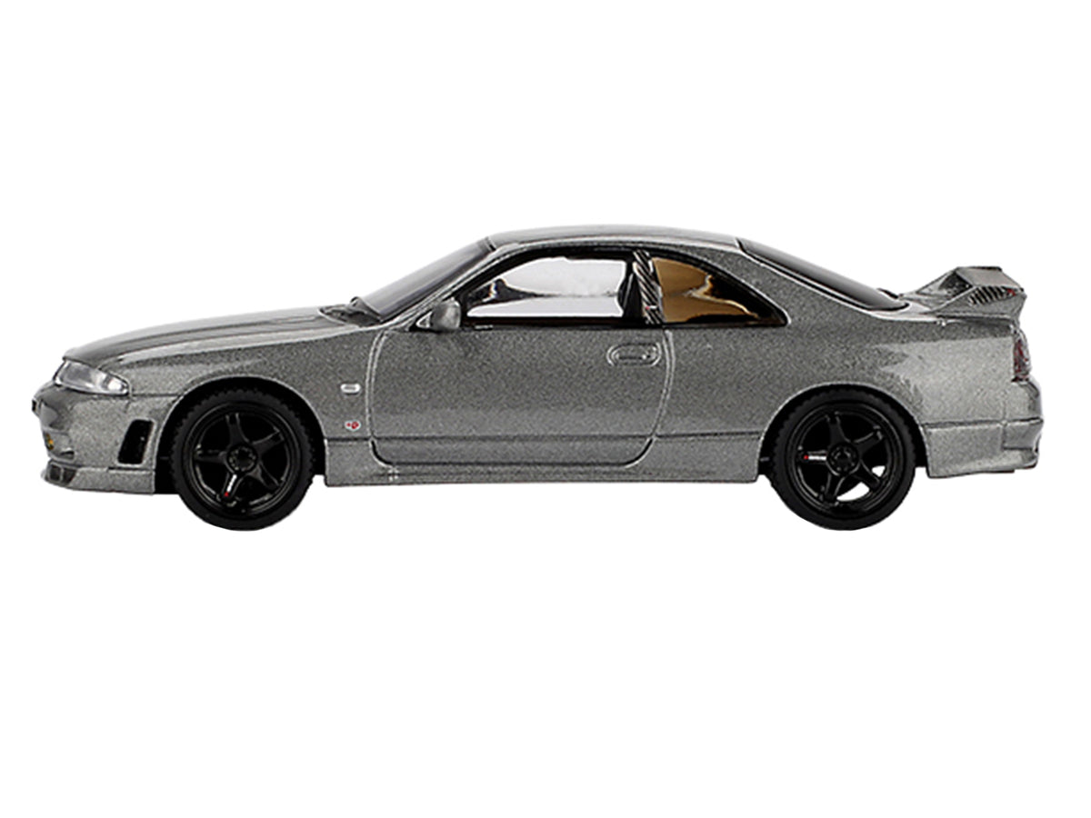 Nissan Skyline GT-R (NISMO BCNR33 CRS Version) RHD (Right Hand Drive) Dark Metal Gray Metallic Limited Edition 1/64 Diecast Model Car
