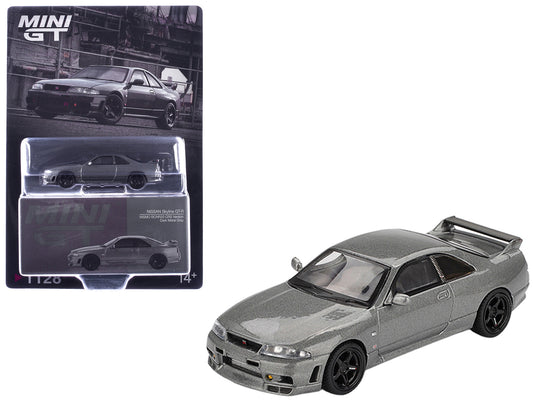 Nissan Skyline GT-R (NISMO BCNR33 CRS Version) RHD (Right Hand Drive) Dark Metal Gray Metallic Limited Edition 1/64 Diecast Model Car