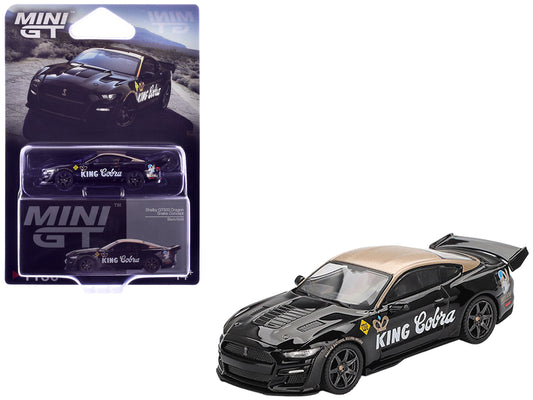 Shelby GT500 Dragon Snake Concept "King Cobra" Black with Gold Metallic Top Limited Edition 1/64 Diecast Model Car