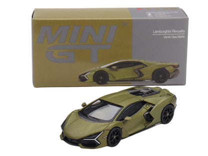 Lamborghini Revuelto Verde Gea Matte Green Metallic Limited Edition 1/64 Die Cast Model Car