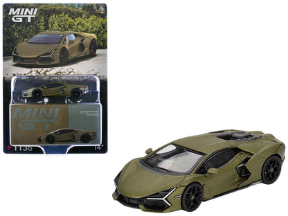Lamborghini Revuelto Verde Gea Matte Green Metallic Limited Edition 1/64 Die Cast Model Car