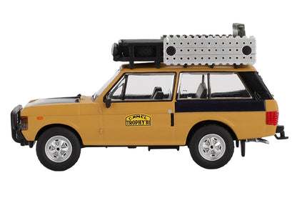 Range Rover with Roofrack "West Germany 1" Christian Swoboda - Knuth Mentel Winner "Camel Trophy Sumatra" (1981) Limited Edition 1/64 Diecast Model Car