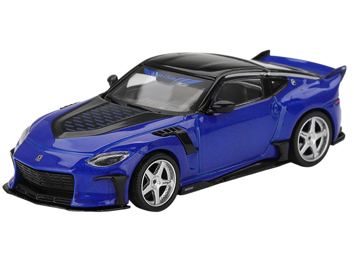 Nissan Z VeilSide FFZ400 Seiran Blue Metallic with Black Top Limited Edition 1/64 Diecast Model Car