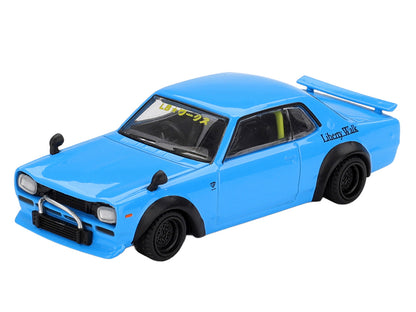 Nissan LB-Works Hakosuka RHD (Right Hand Drive) Baby Blue Limited Edition 1/64 Diecast Model Car