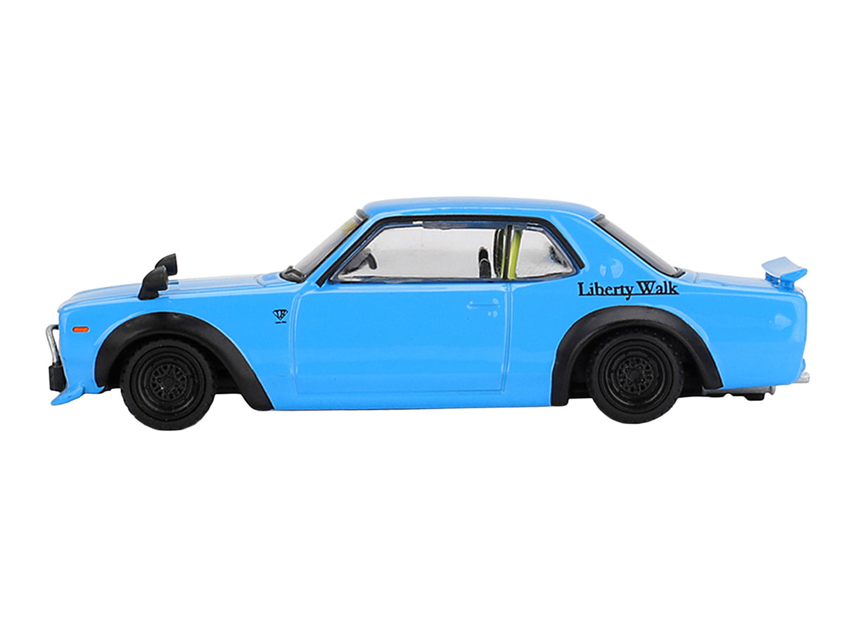 Nissan LB-Works Hakosuka RHD (Right Hand Drive) Baby Blue Limited Edition 1/64 Diecast Model Car
