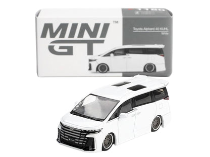 Toyota Vellfire 40 KUHL Van White Metallic Limited Edition 1/64 Die Cast Model Car