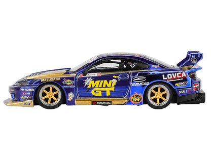 Nissan Silvia (S15) LB-Super Silhouette RHD (Right Hand Drive) #555 Yukio Fausto "Team MINI GT Liberty Walk" Halloween Special "Formula Drift Japan" (2025) Limited Edition 1/64 Diecast Model Car