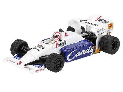 Toleman TG184 #20 Johnny Cecotto Formula One F1 "Monaco GP" (1984) with Driver Figure Limited Edition 1/64 Diecast Model Car