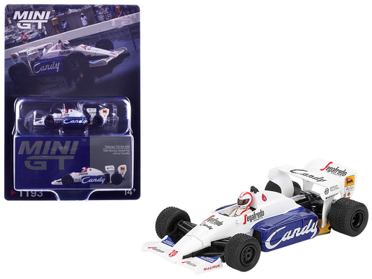 Toleman TG184 #20 Johnny Cecotto Formula One F1 "Monaco GP" (1984) with Driver Figure Limited Edition 1/64 Diecast Model Car