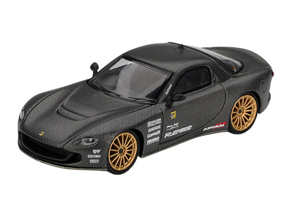 Mazda RX-7 RE-Amemiya "Matsukiyo KOKU 3 Rotor NA-7" Carbon Fiber "Tokyo Auto Salon 2025 Best Tuned Car Award" Limited Edition 1/64 Diecast Model Car