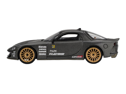 Mazda RX-7 RE-Amemiya "Matsukiyo KOKU 3 Rotor NA-7" Carbon Fiber "Tokyo Auto Salon 2025 Best Tuned Car Award" Limited Edition 1/64 Diecast Model Car