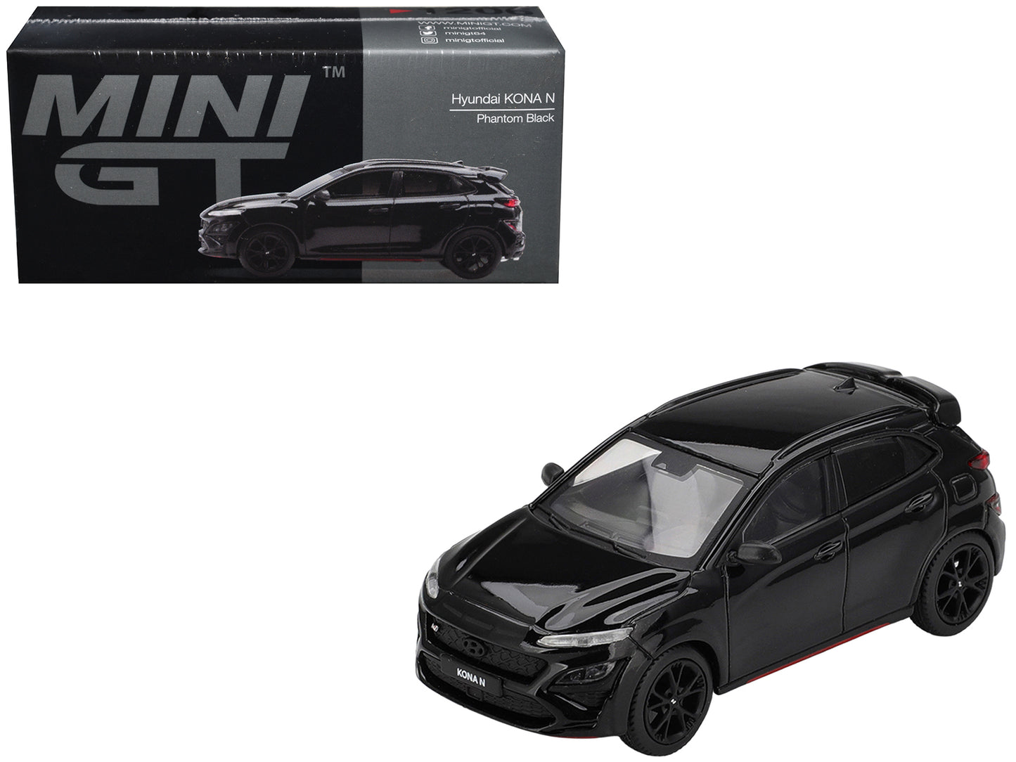 Hyundai Kona N Phantom Black Limited Edition 1/64 Diecast Model Car