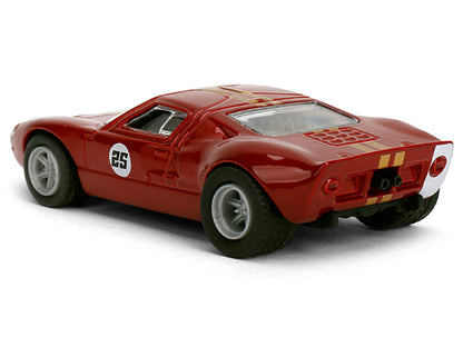 1965 Ford GT40 MK1 #25 Red Metallic with Gold Stripes "Collection" Series 1/64 Diecast Model Car